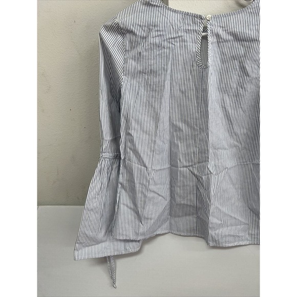 Dizzy Lissy Women's Long Sleeve Flower Button up Shirt LIGHT BLUE SIZE S - Picture 9 of 10